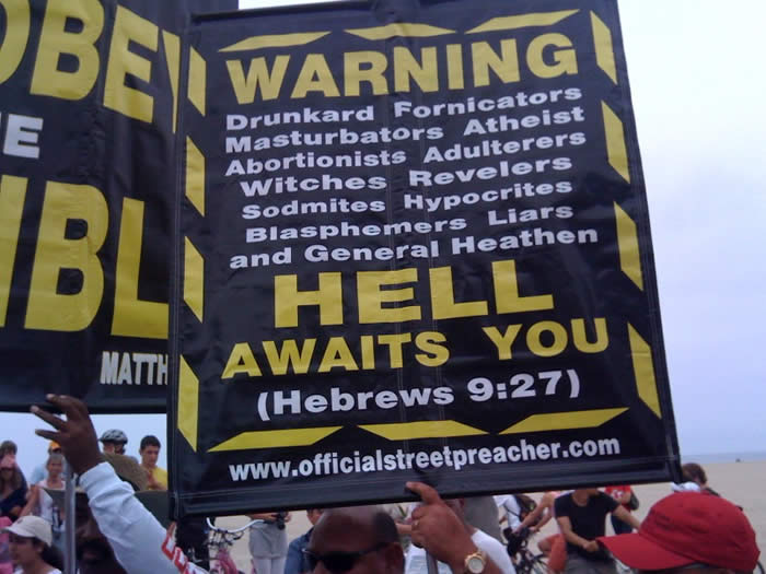 Venice Beach right wing protesters